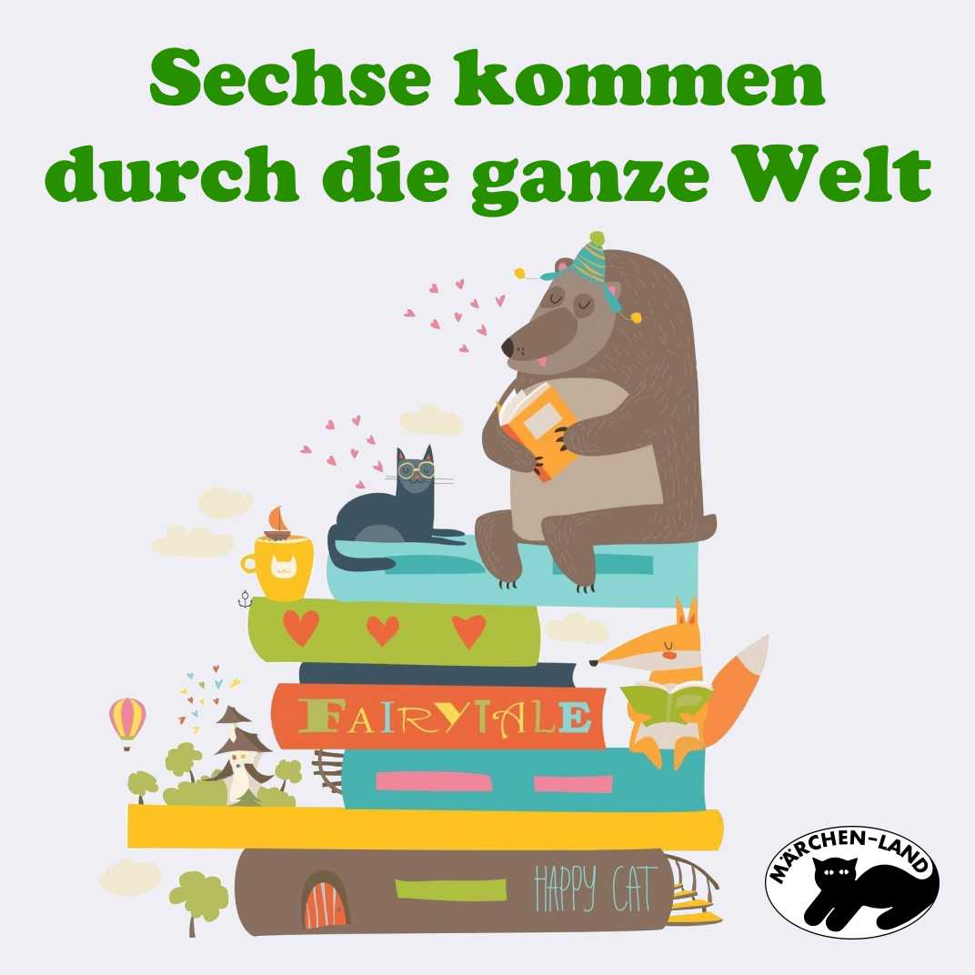 Sechse kommen durch die ganze Welt Produktbild Cover - Sechse kommen durch die ganze Welt - Märchen-Land Hörspielverlag