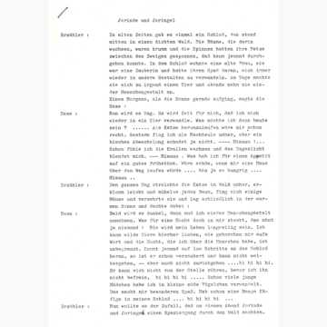 Produktbild Manuskript - Jorinde und Joringel - Märchen-Land Hörspielverlag